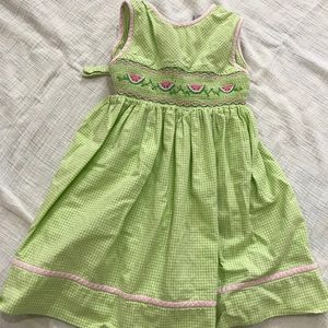 Vintage Smocked Watermelon Dress